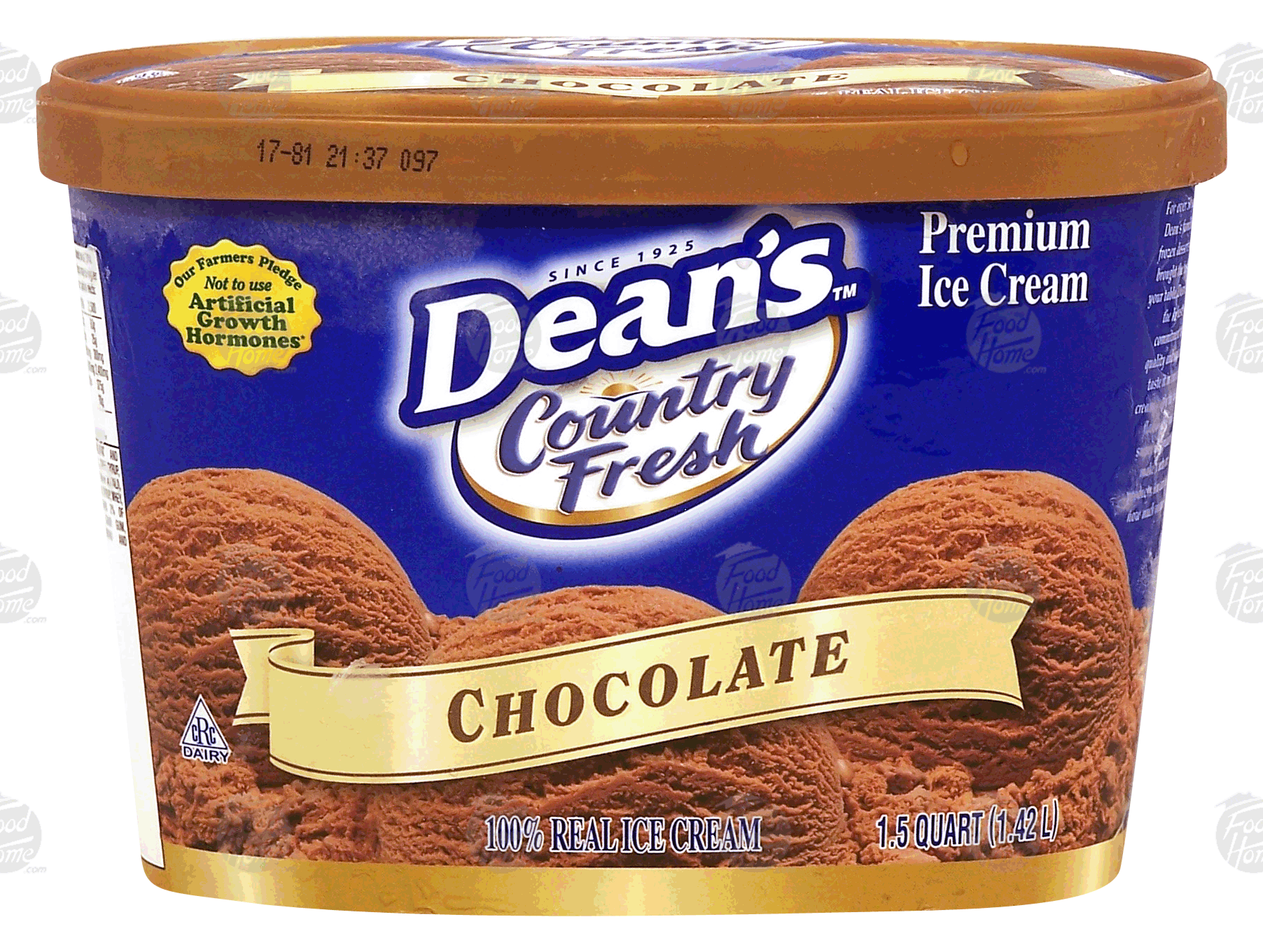 Dean's Country Fresh chocolate flavored ice cream Full-Size Picture